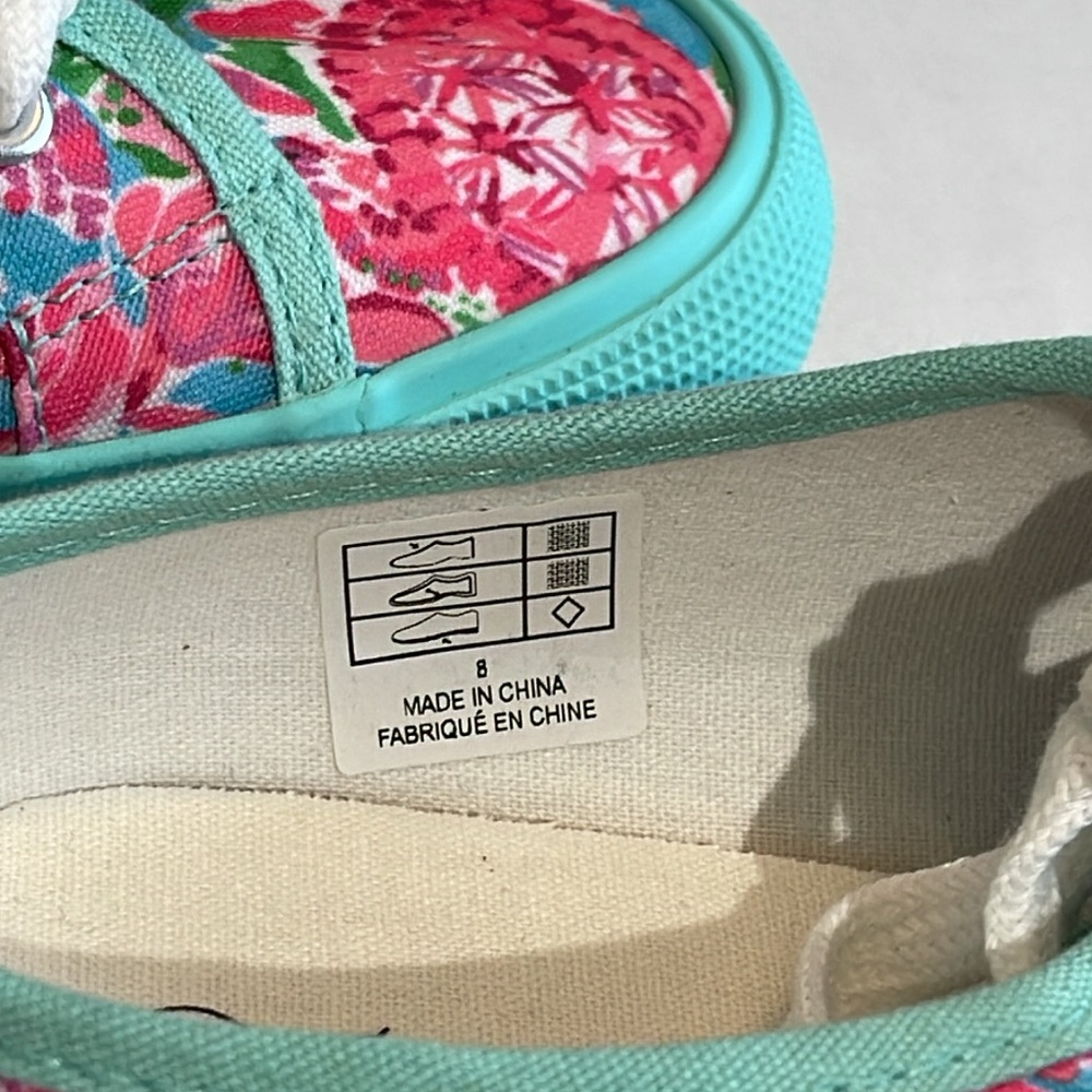 CHARLIE PAIGE WOMENS SIZE 8 LOW BACK SNEAKER , LIKE NEW , PREOWNED. FLOR… - Picture 6 of 6